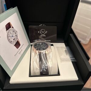 Gevril GV2 Maestro Rose Gold Leather